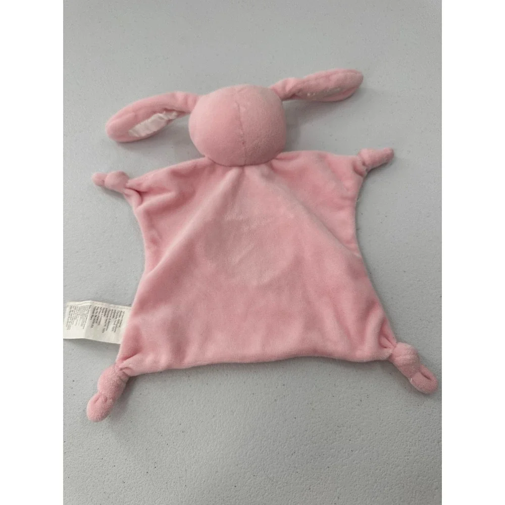 Stepping Stones Bunny Lovey Security Blanket Pink Heart Plush Stuffed Animal Toy